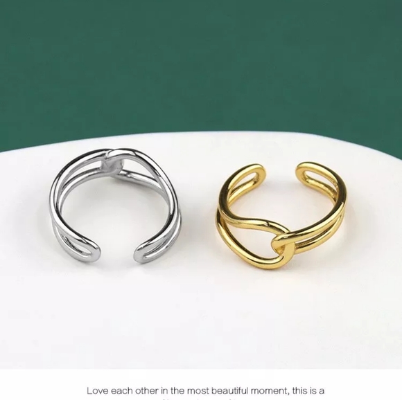 The Madison - 14k Yellow Gold Open Infinity Ring - Picture 8 of 11
